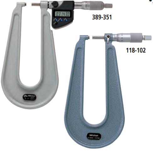 日本三丰Mitutoyo 389/118系列U型板材千分尺